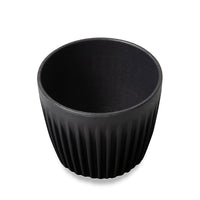 Huskee - Coffee cup & lid, charcoal small