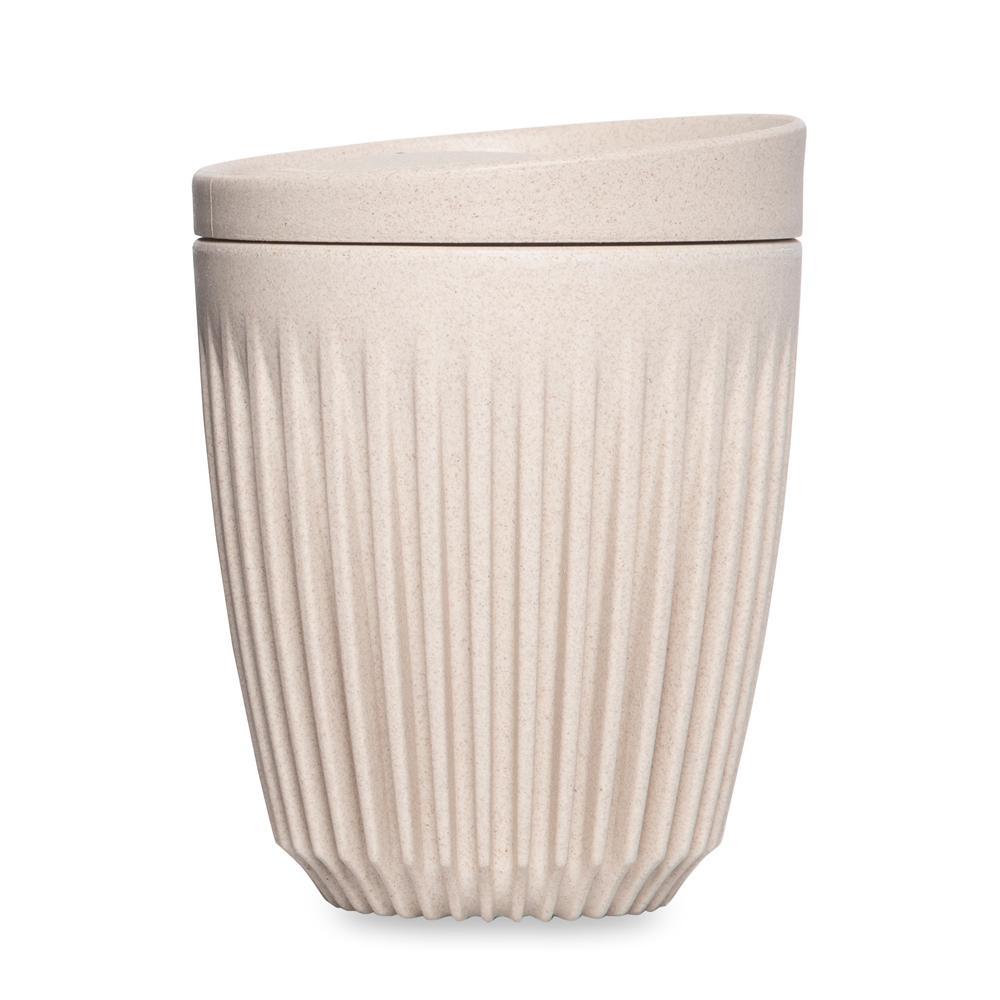 Huskee - Coffee cup & lid, natural medium