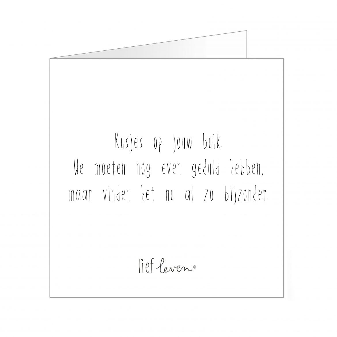 Lief leven - Kusjes op jouw buik