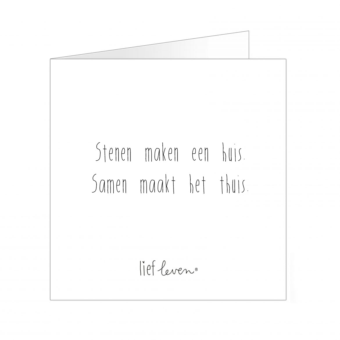 Lief leven - Stenen maken een huis