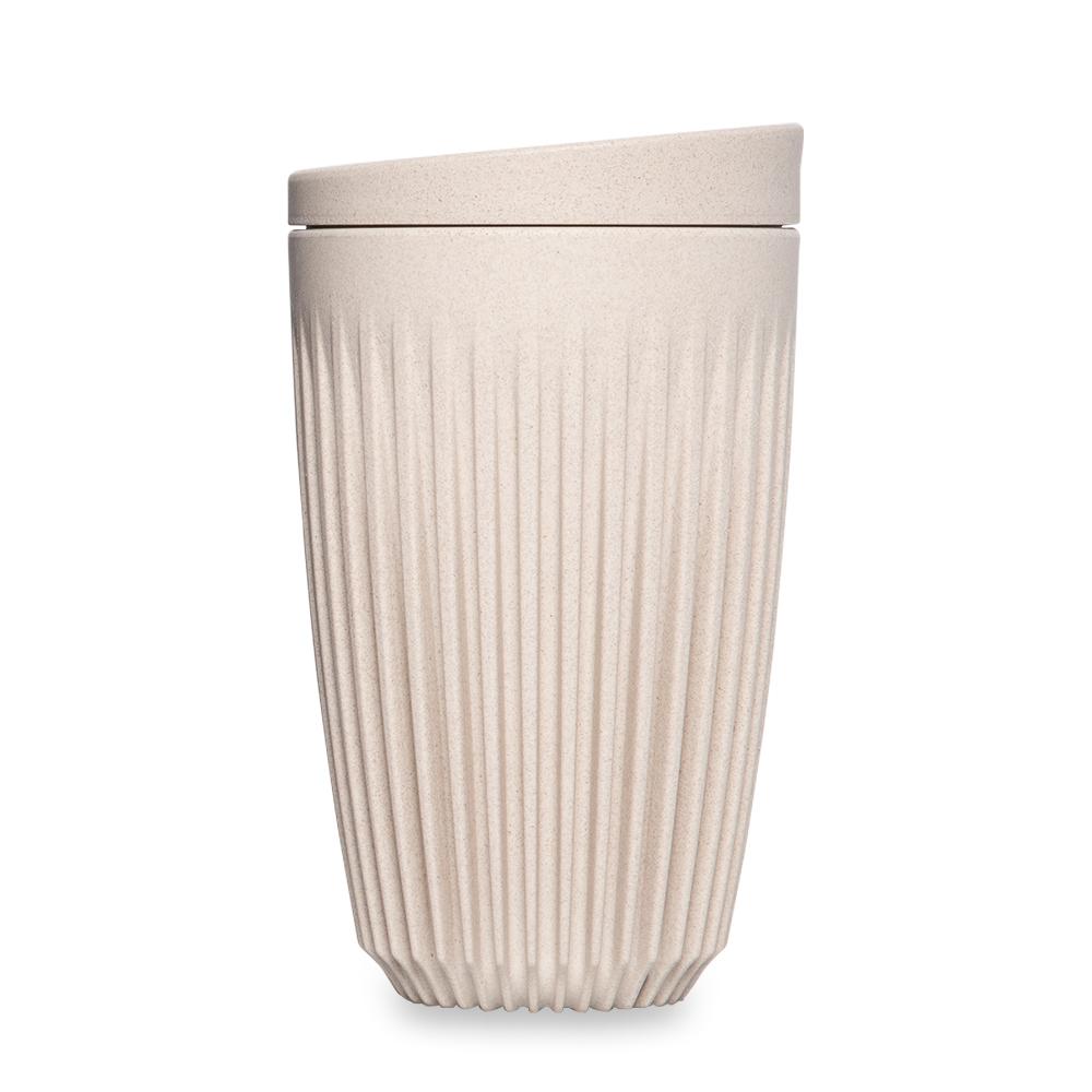 Huskee - Coffee cup & lid, natural large
