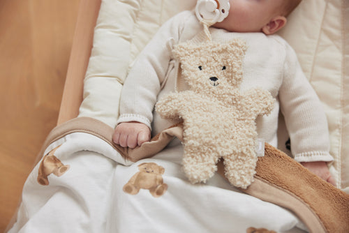 Jollein Speendoekje Teddy Bear – Zacht Knuffeldoekje met Speenhouder