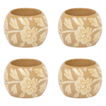 À la - Servetringen floral print beige (set/4)