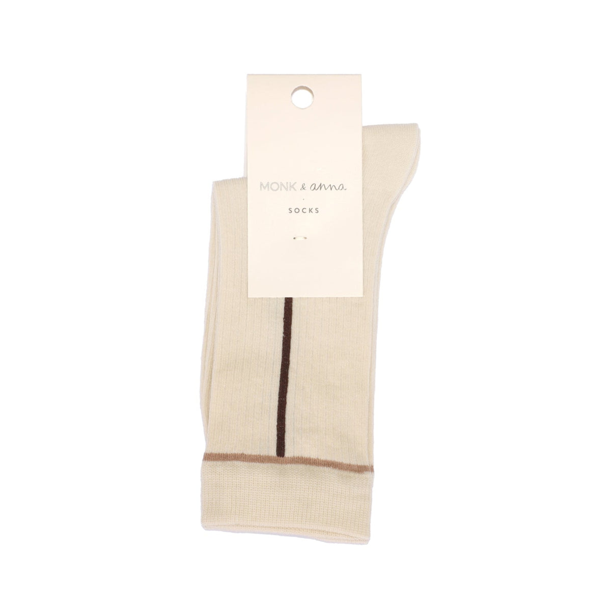 Monk & Anna Socks Stone – duurzame katoenen sokken