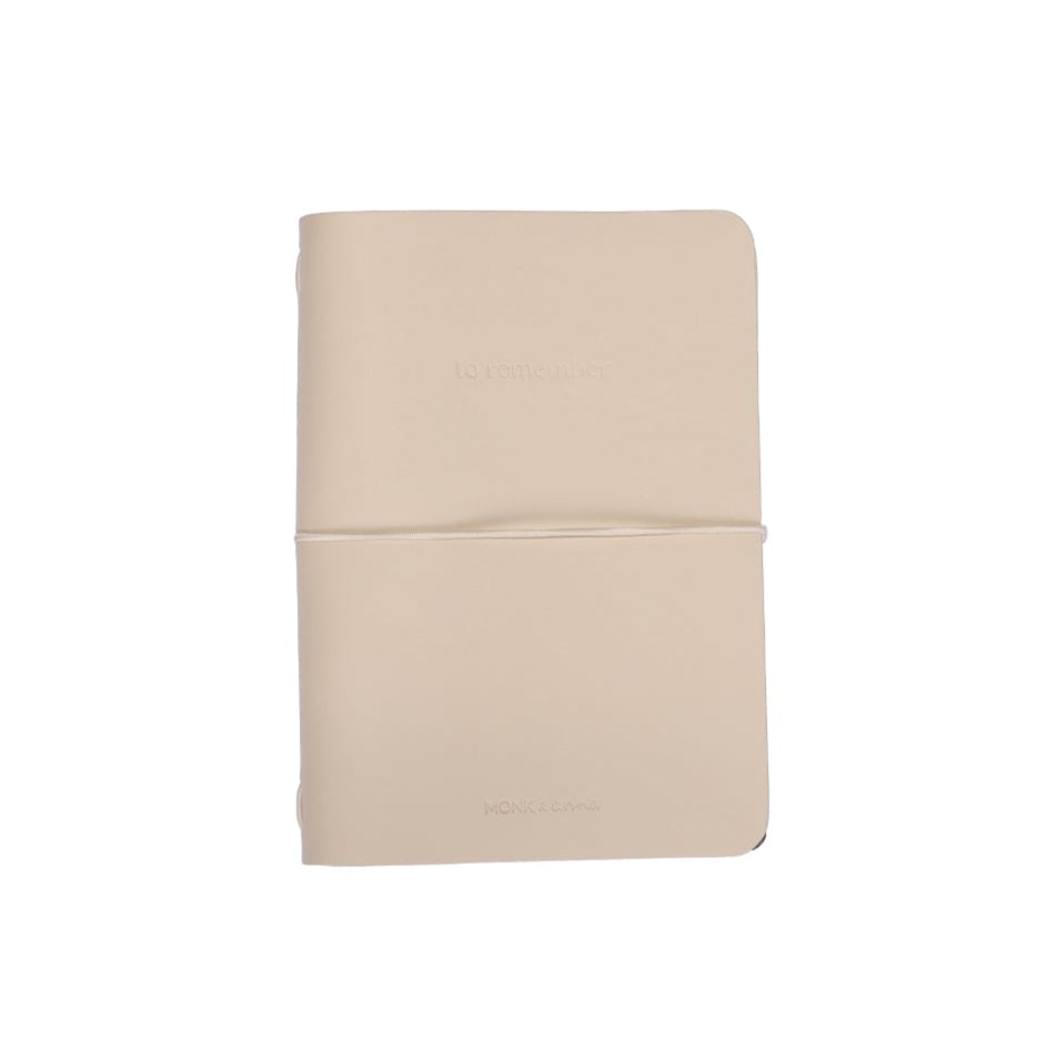 vegan leather notebook stone