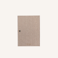 Monk & Anna Notitieboek L Cotton Stripes Mocha – Luxe Hardcover Notitieboek