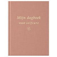 Selfcare Dagboek Linnen Roze met Goudfolie – Fyllbooks Invuldagboek voor Rust & Balans