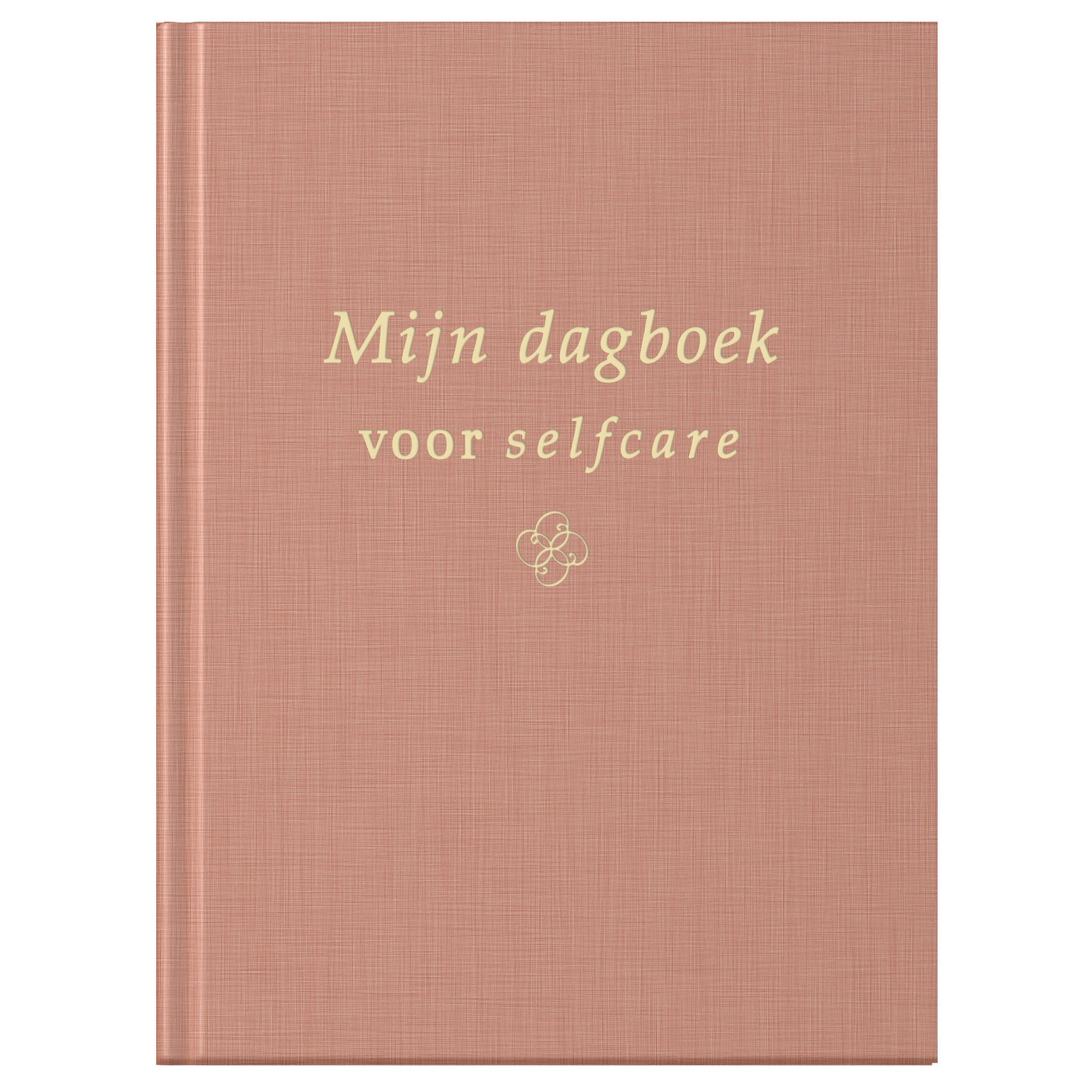 Selfcare Dagboek Linnen Roze met Goudfolie – Fyllbooks Invuldagboek voor Rust & Balans