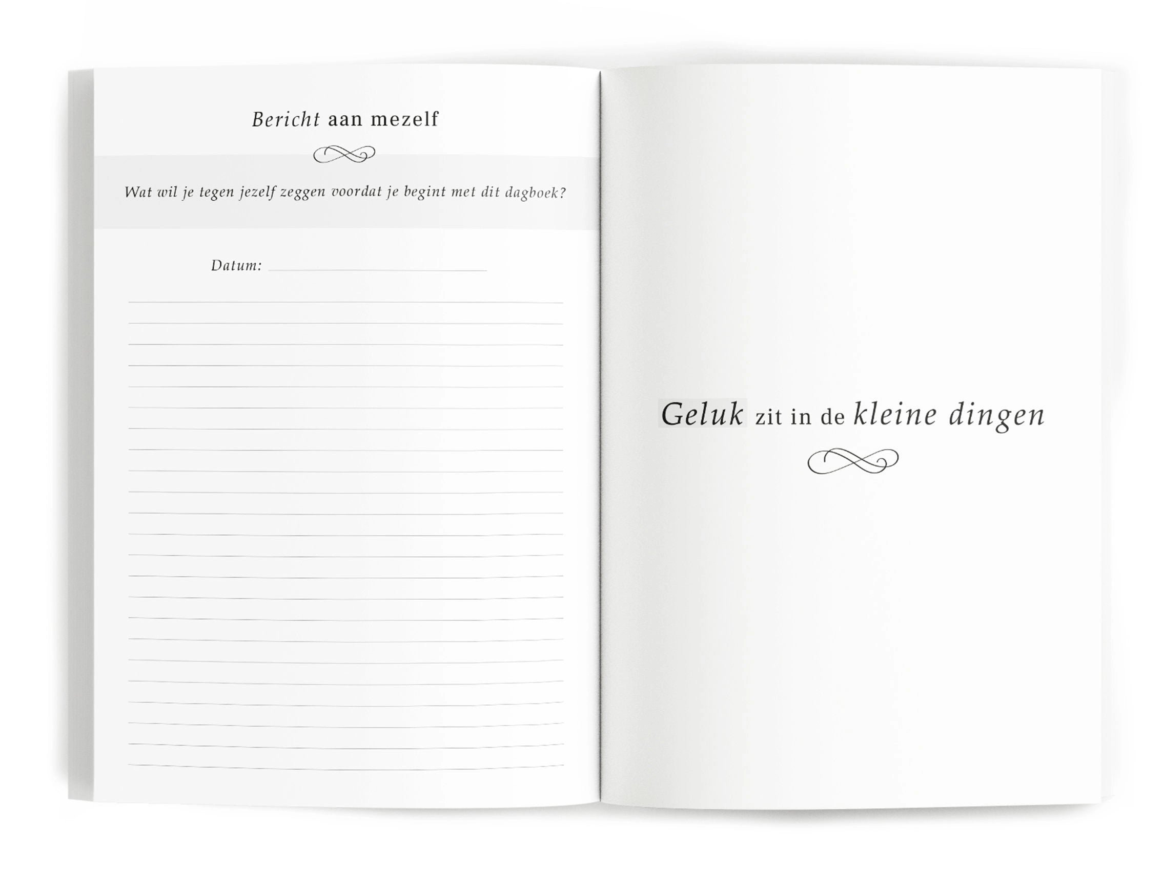 Fyllbooks Dagboek voor Dankbaarheid - Linnen crème met goudfolie