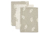 Jollein - Hydrofiel Washandje Twig Olive Green (3pack)
