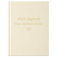 Fyllbooks Dagboek voor Dankbaarheid - Linnen crème met goudfolie