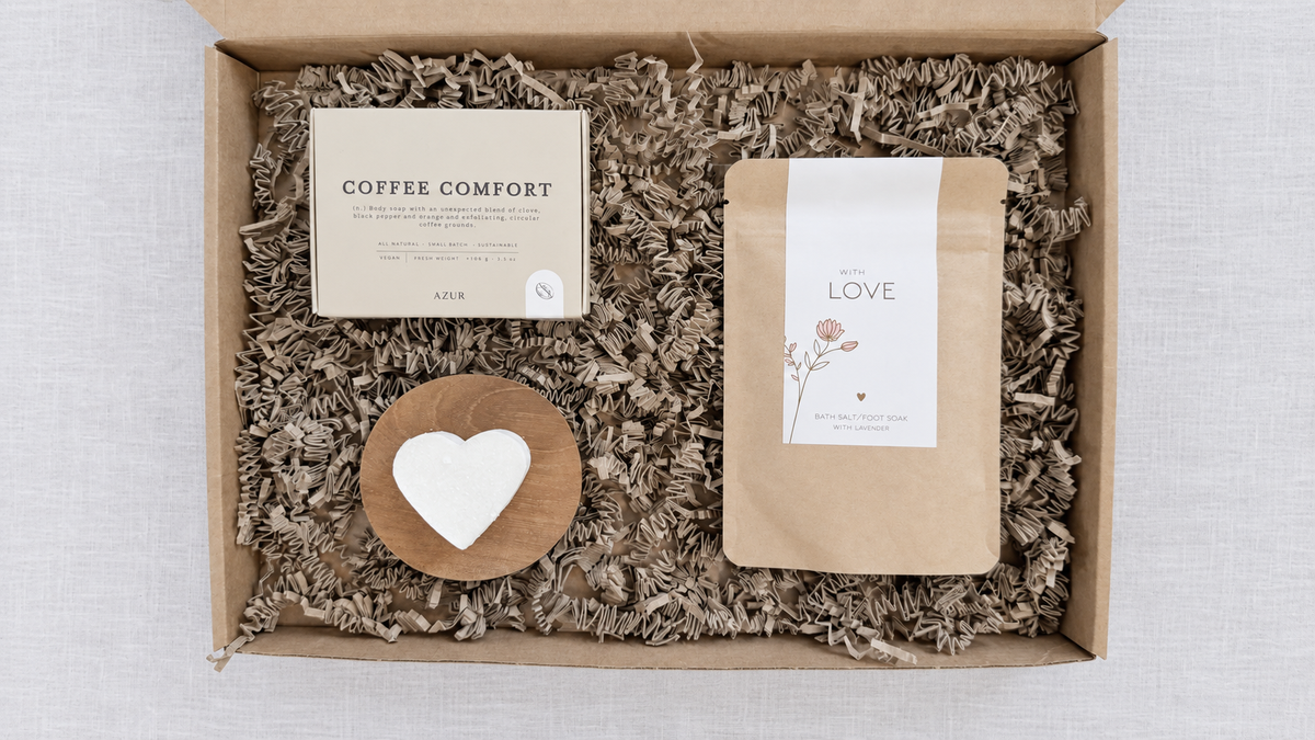 A Little Comfort – comfort gift and heart under the belt