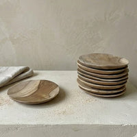 Schaaltje Teak Plat Rond