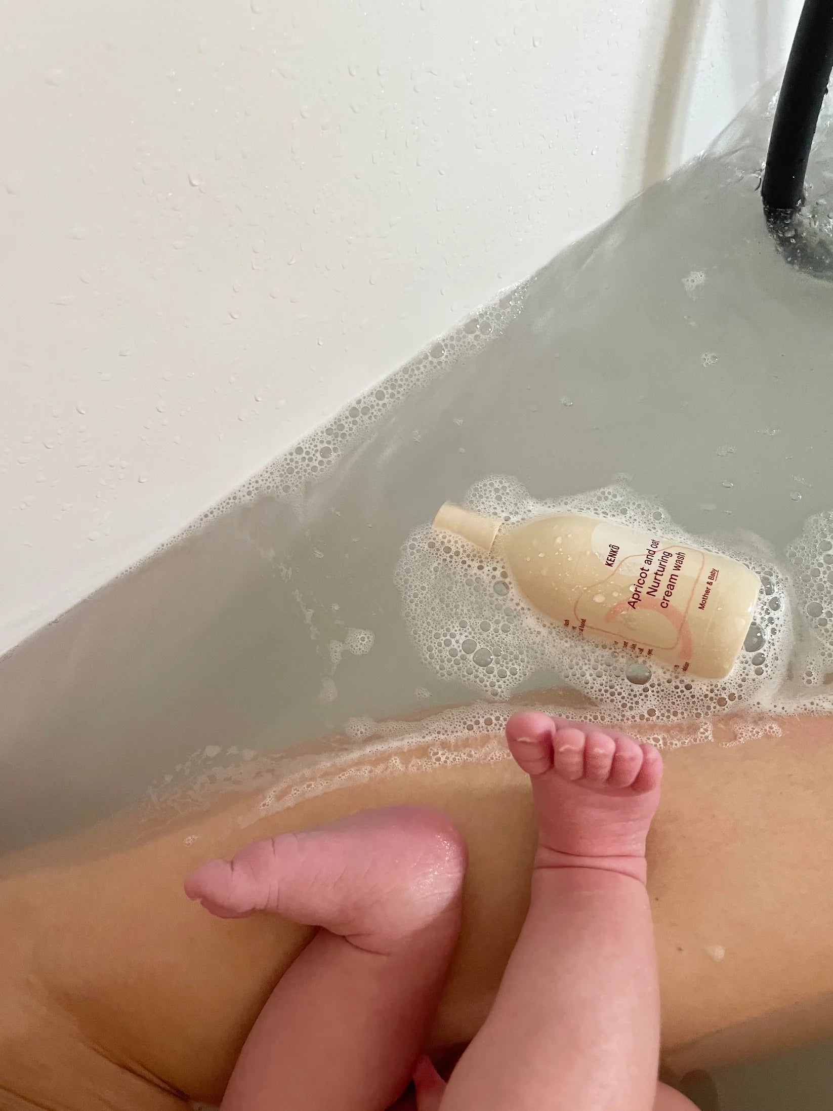 Kenkô Nurturing Cream Wash Baby 100 ml | Zachte Wasgel voor Baby's