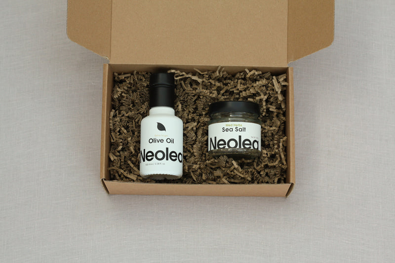 Neolea - olijfolie en zeezout giftset