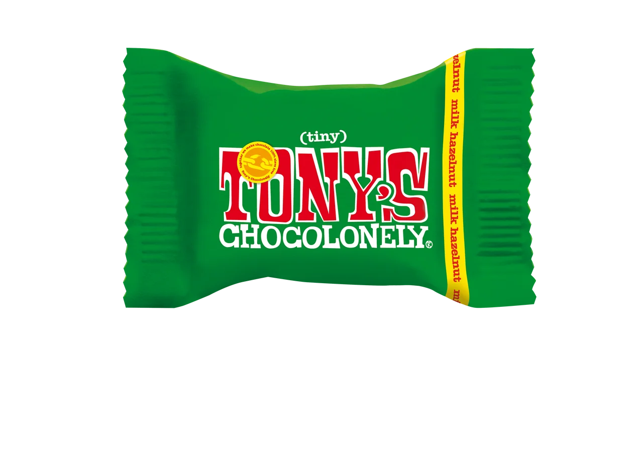 Tiny Tony’s Chocolonely melk hazelnoot chocolade cadeau