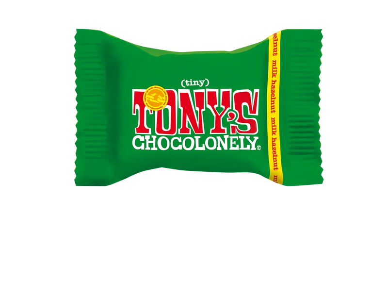 Tiny Tony’s Chocolonely melk hazelnoot chocolade cadeau