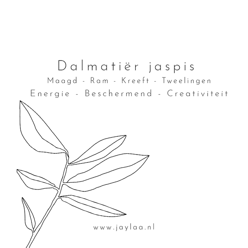 Jaylaa Jewelry - Sieradenkaart, Dalmatiër jaspis