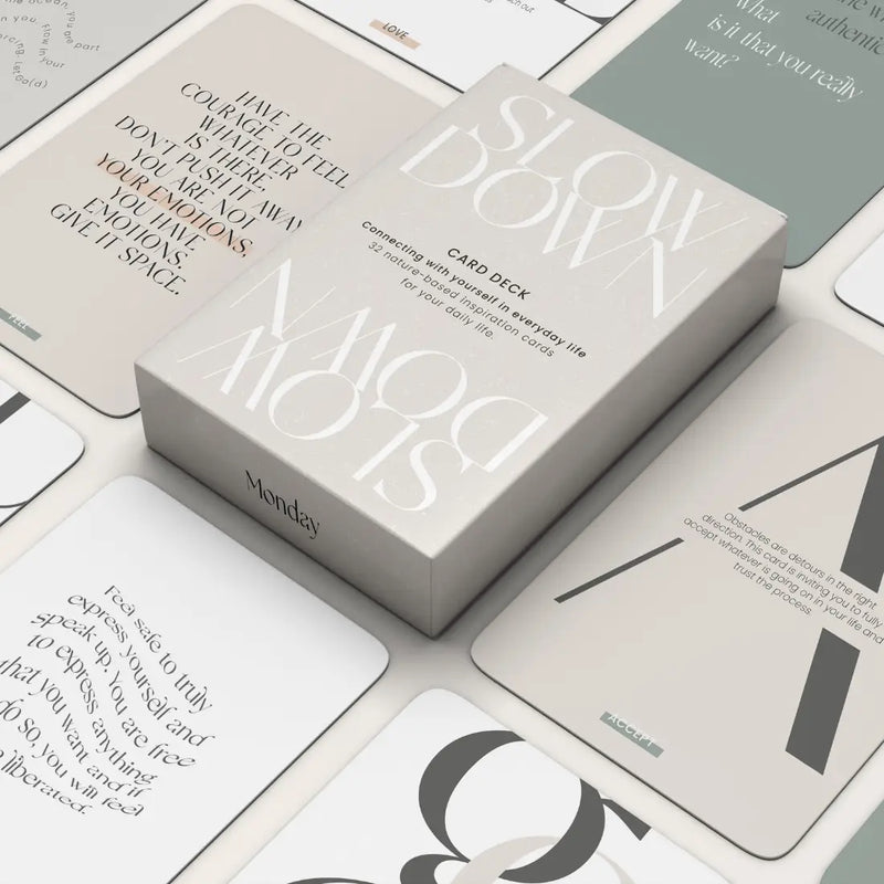 MONDAY - Slow Down card deck