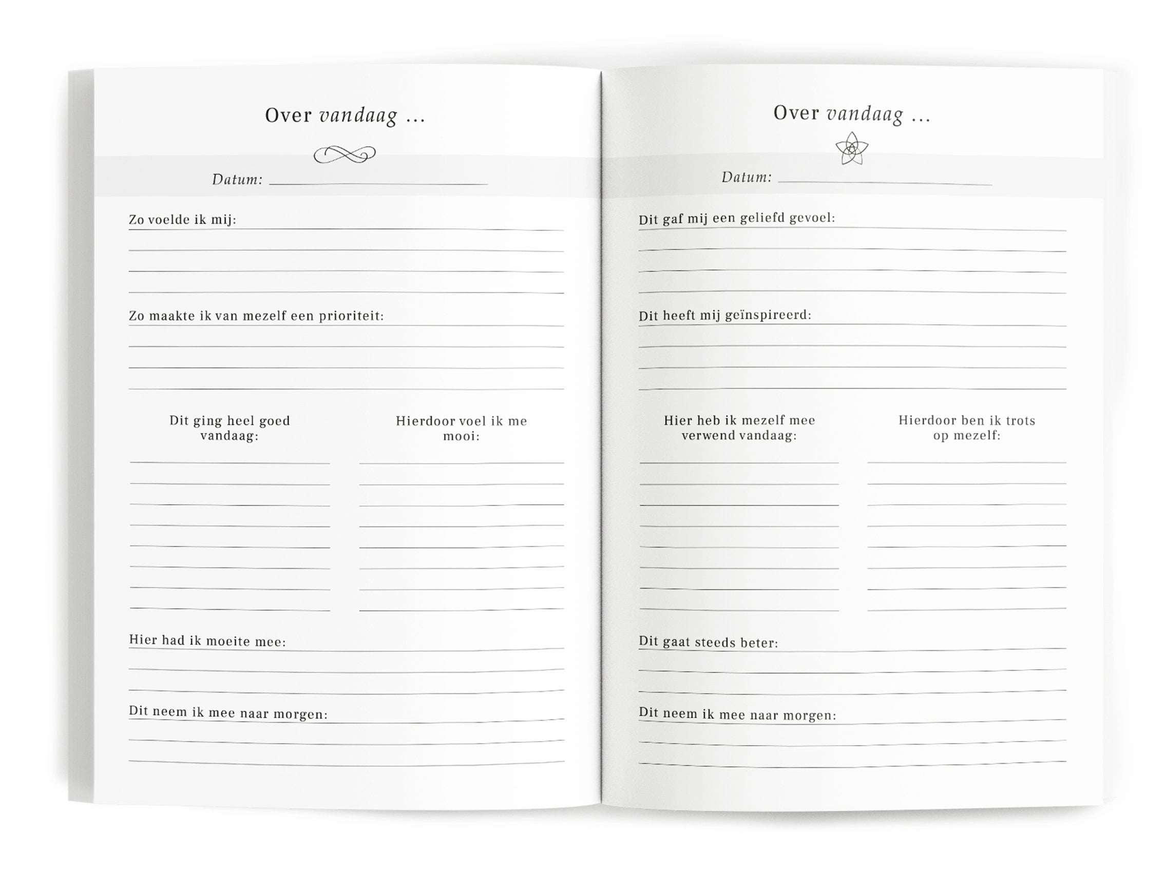 Fyllbooks Dagboek voor Zelfliefde - Linnen camel met goudfolie