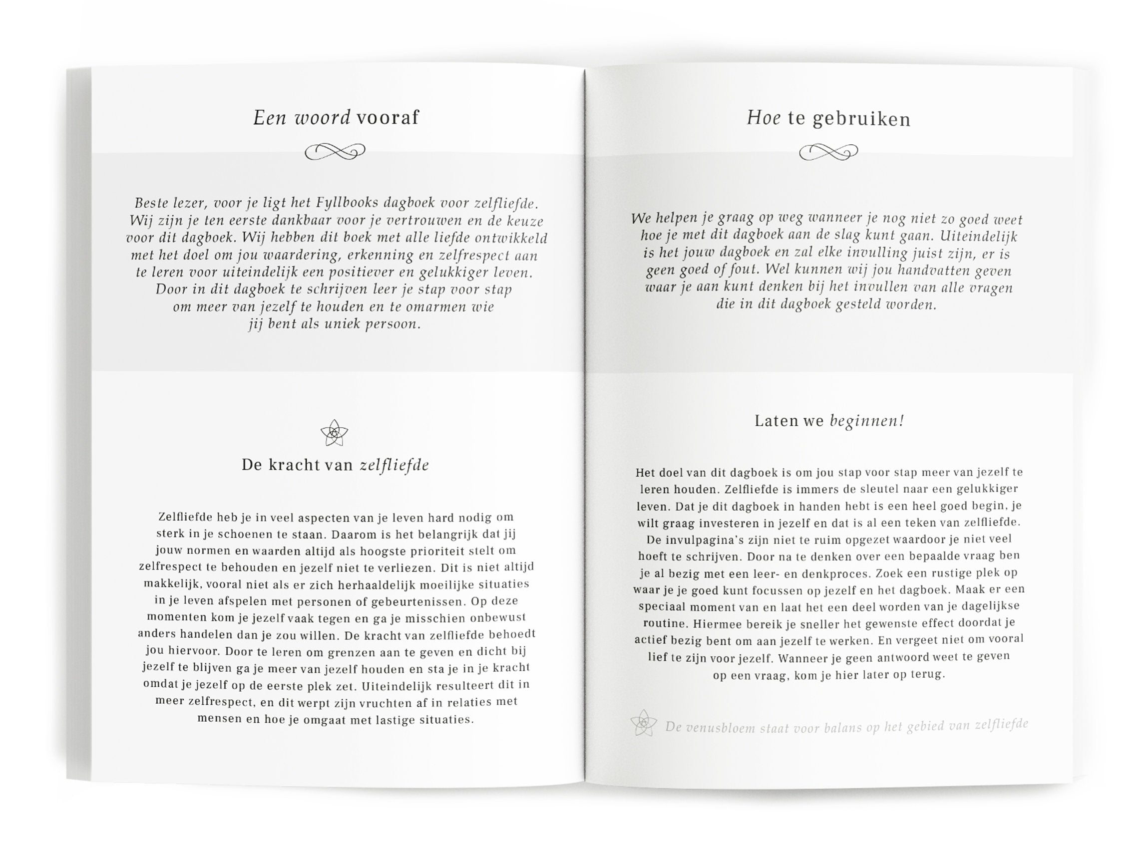 Fyllbooks Dagboek voor Zelfliefde - Linnen camel met goudfolie