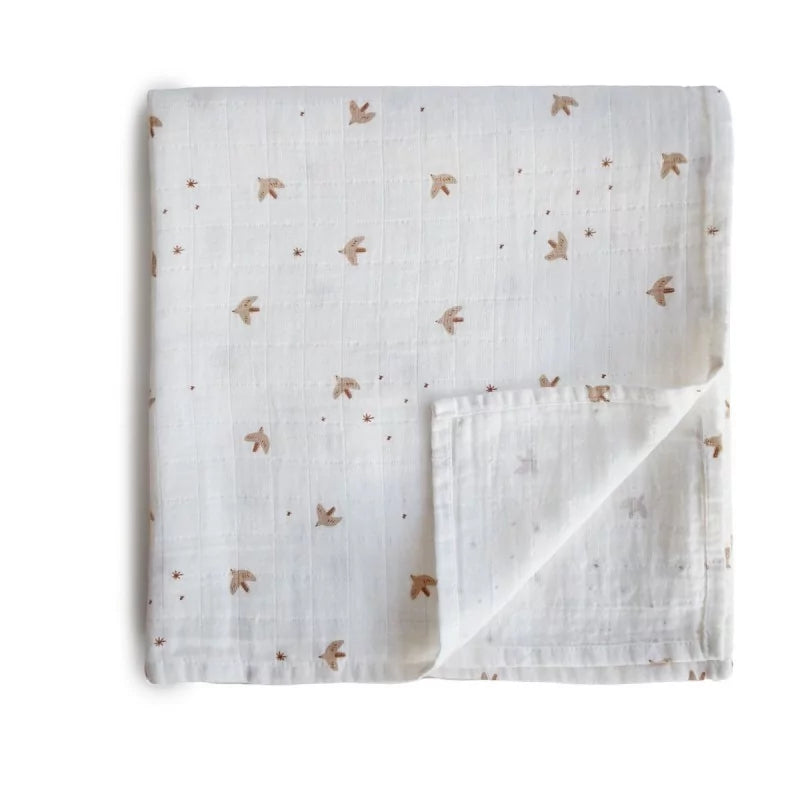 Mushie Swaddle XL – Hydrofiele doek 120 x 120 cm