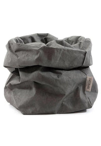 Uashmama - Paper bag, dark grey medium