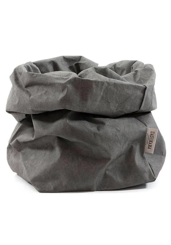 Uashmama - Paper bag, dark grey medium