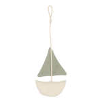 À la - Linen sailboat hanger sage