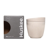 Huskee - Coffee cup & lid, natural small