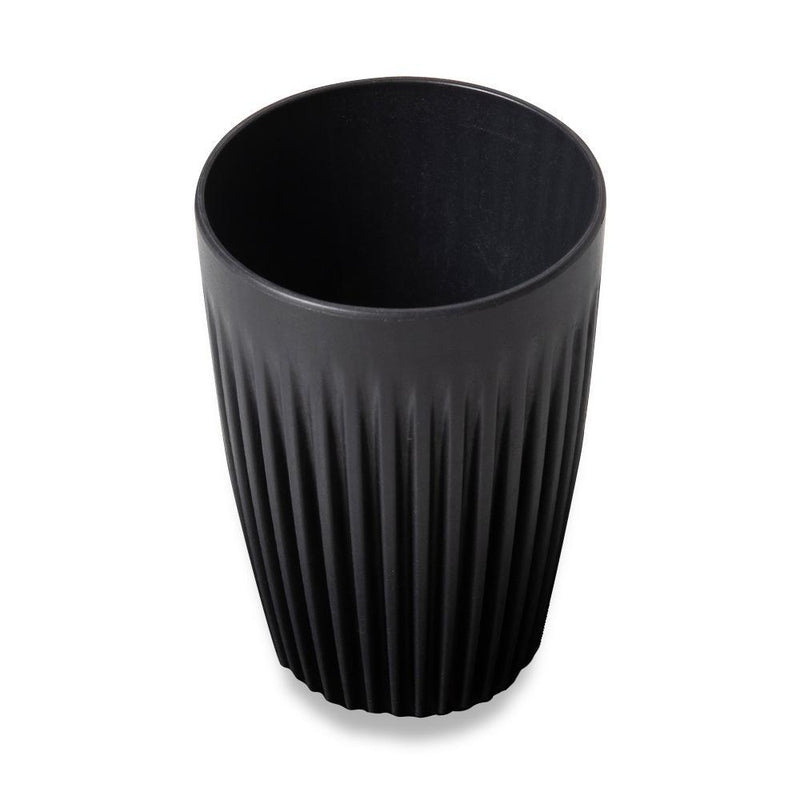 Huskee - Coffee cup & lid, charcoal large