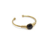 Monk & Anna - Headband linnen, birch + LaStories - Mini power, onyx goud