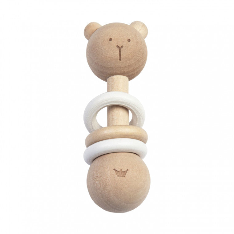 BamBam - Wooden bear rattle