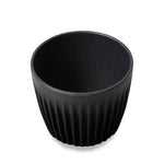 Huskee - Coffee cup & lid, charcoal small