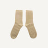 Monk & Anna - Socks gold glitter lines, milk