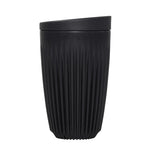 Huskee - Coffee cup & lid, charcoal large