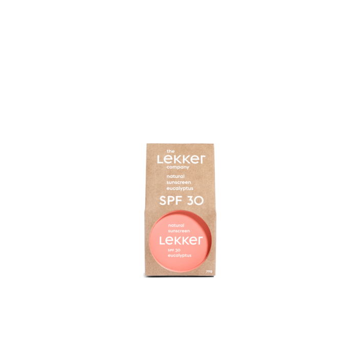 The Lekker Company - natuurlijke zonnebrandcrème 30 SPF, eucalyptus