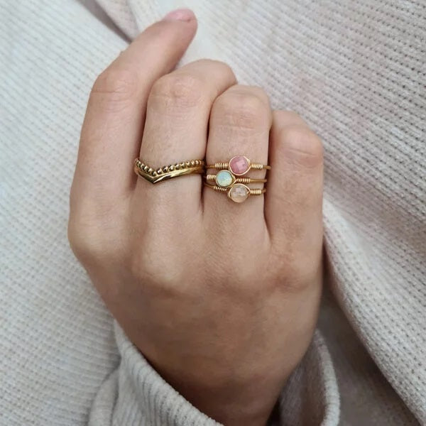 Lastories - Mini love story, rozenkwarts goud