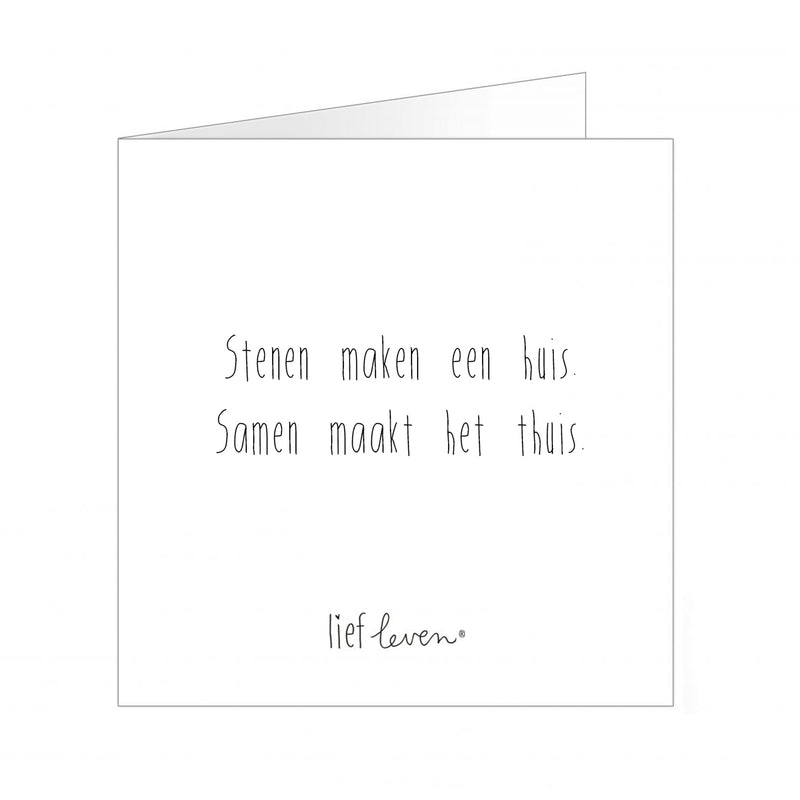 Lief leven - Stenen maken een huis