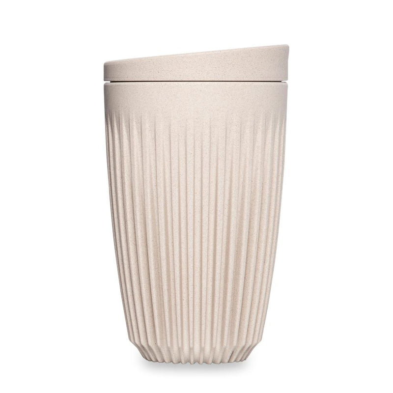 Huskee - Coffee cup & lid, natural large